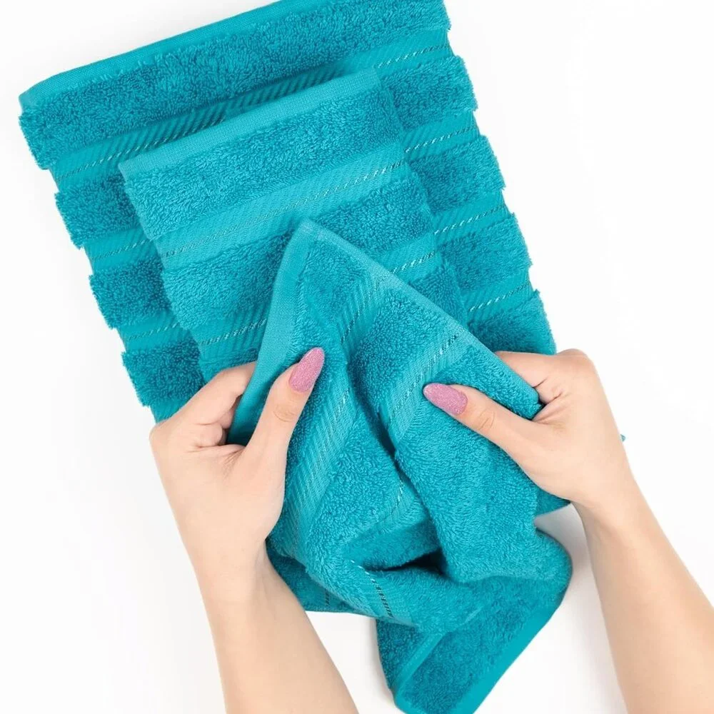 New Luxury 6 Piece Towel Set, 2 Bath Towels 2 Hand Towel 2 Washcloths, 600 GSM